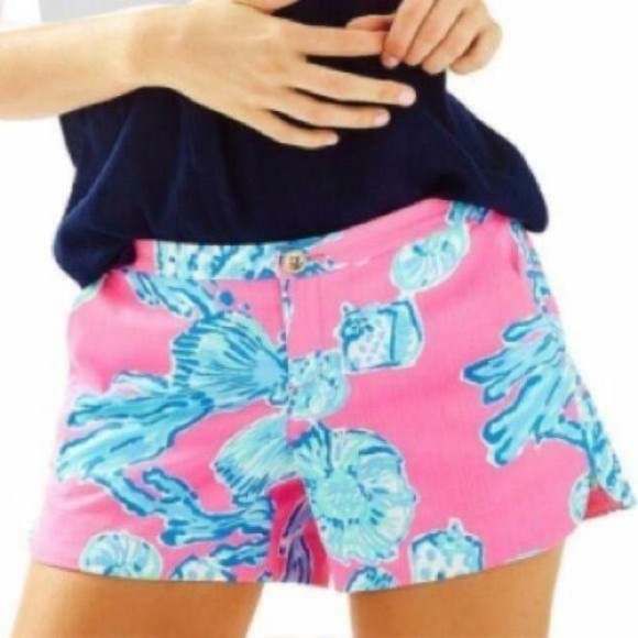 Lilly Pulitzer Pants - Lilly Pulitzer Addie Shorts Barefoot Princess Sz 00